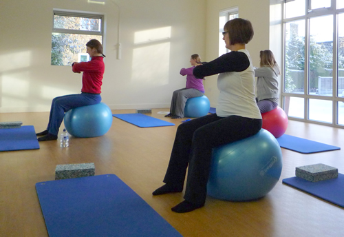 Ante and post natal Pilates class
