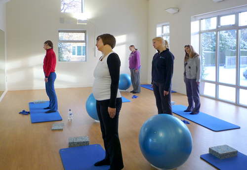 Ante and post natal Pilates class